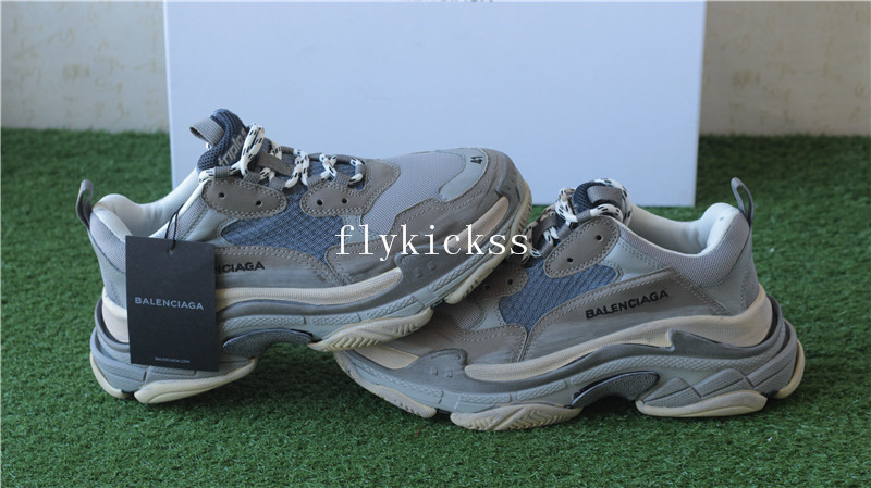 Balenciaga 2017 Fall Winter Washed Old Show Sneaker Grey